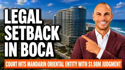 Mandarin Oriental Boca Faces More Lawsuits as Auction Nears